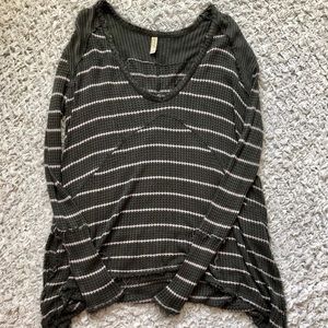 Free People Striped Thermal